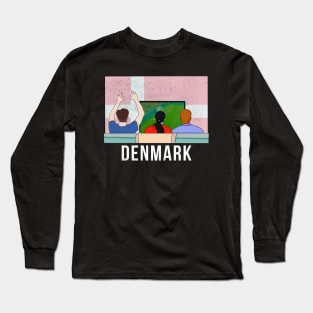 Denmark Fans Long Sleeve T-Shirt